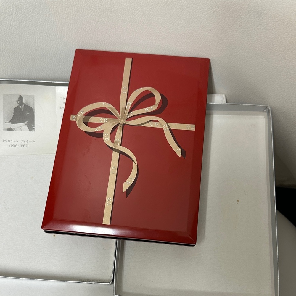 Christian Dior Address Note Book From Japan Red and Silver Gift Set - Picture 12 of 14